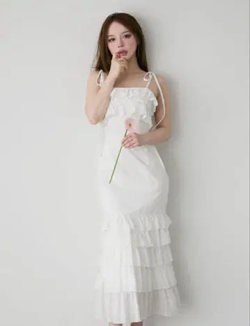 andmary Franka cotton dress 화이트