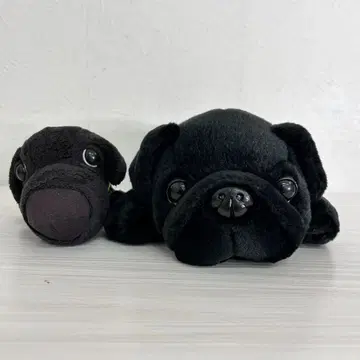 [새상품 미사용] 강아지 봉제 인형 퍼그 2세트