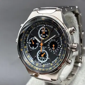 SEIKO 세이코 파이롯트 크로노 알람 이너 베젤 4안 크로노