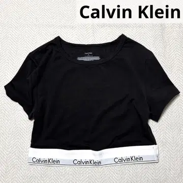 Calvin Klein 캘빈클라인 로고 크롭 티셔츠