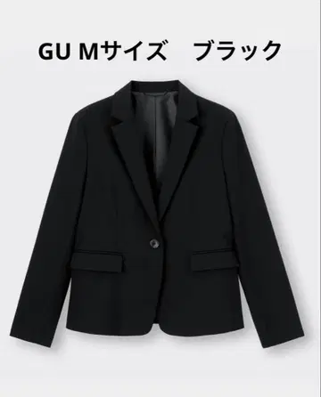 GU 워셔블 자켓 블랙 M 사이즈