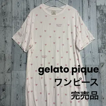 완판 냉감 gelato pique 원피스 젤라피케 하트 무늬 새상품급
