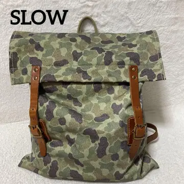 레어 컬러 SLOW 슬로우 백팩 카모플라주 남성용
