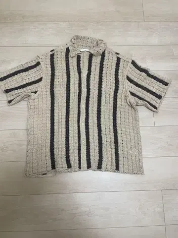 ZARA 텍스처 크로셰 셔츠 L 사이즈