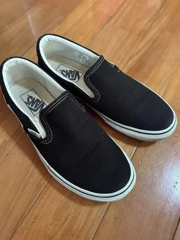 Vans 여성용 블랙 스니커즈 슬립온 24cm
