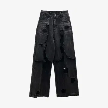 BLR BLUER 데미지 데님 팬츠