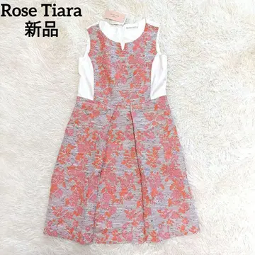 새상품 Rose Tiara 원피스 트위드 꽃무늬 로즈 티아라