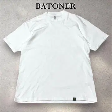 BATONER MOCK NECK TEE 화이트 일본제 2