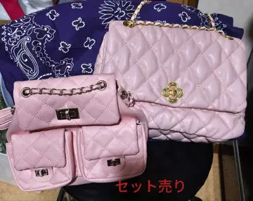 핑크 퀼팅 백팩과 숄더백 2세트 (SALE 기간 중)