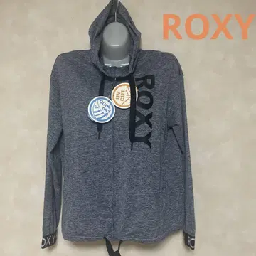 미사용 새상품 택 포함 ROXY 후드 부착 후드티 그레이