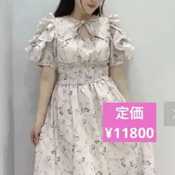 튤립 원피스 핑크 에블린 새상품 꽃무늬 evelyn
