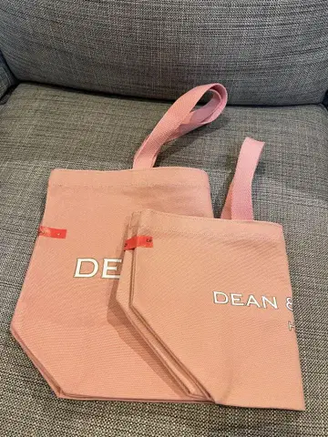 DEAN & DELUCA 핑크 에코백 세트