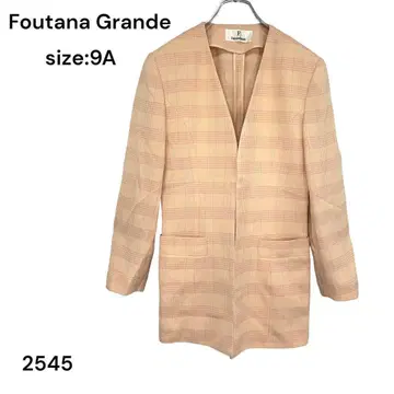 Foutana Grande 자켓 아우터 체크 긴팔 멋쟁이 F