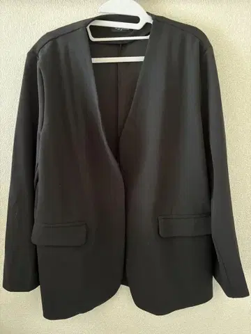 SUGAR BISKET 블랙 노카라 자켓 L
