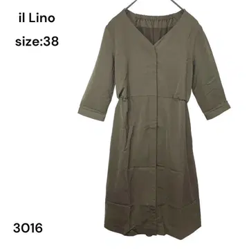 일 리노 il Lino 원피스 무릎 기장 38 어른 귀여움 예쁨