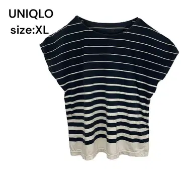 UNIQLO 유니클로 셔츠 반팔 보더 XL 빅