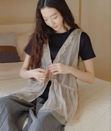nikoand 어소트 프릴 튤 베스트 니코앤드