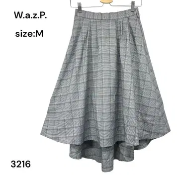 W.a.z.P. 롱 스커트 체크 M 허리밴딩 예쁨
