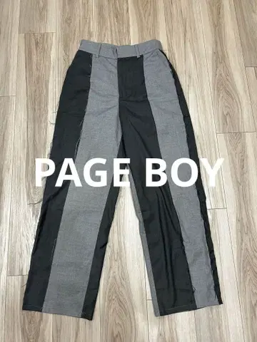 PAGE BOY 바이컬러 디자인 팬츠