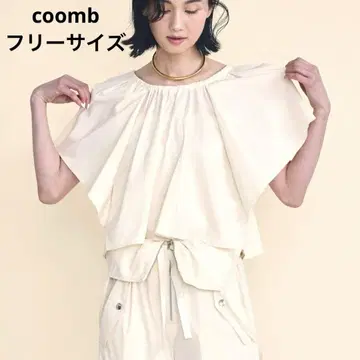 이번 시즌 새상품급 COOMB 쿰 2WAY 플레어 소매 블라우스 겉옷