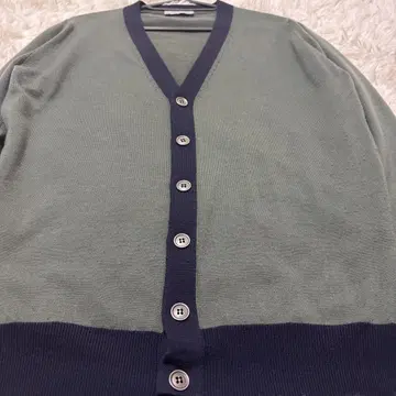 JOHN SMEDLEY 고급 메리노울 바이컬러 가디건 23년식