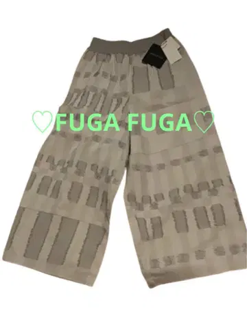 [미사용 새상품 택 포함] FUGA FUGA-사토 섬유 와이드 팬츠