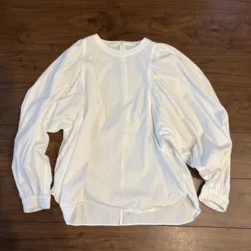 DRESSTERIOR 퍼프 슬리브 블라우스 화이트 38