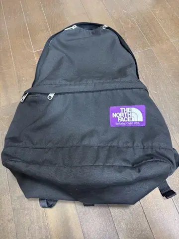 THE NORTH FACE 블랙 백팩 퍼플 라벨
