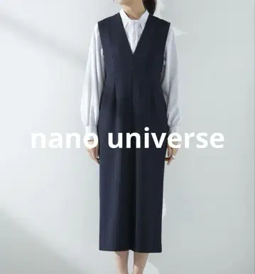 [새상품급] 나노 유니버스 V넥 턱 원피스