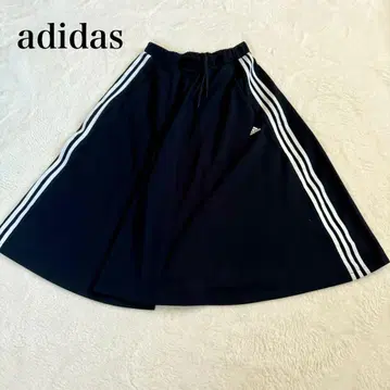 새상품급 adidas 아디다스 롱 스커트 XL 블랙 플레어