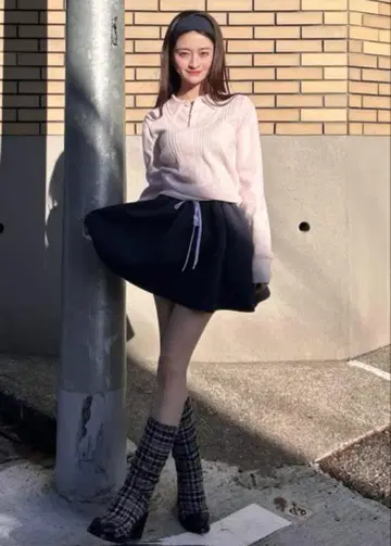 [ Bibiy. ] NELLY MINI SKIRT 네이비 미니 스커트