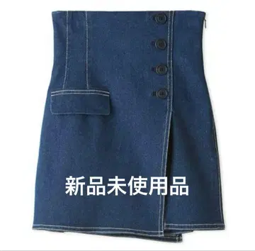 스나이델 SNIDEL 치마바지 스카쇼트 스커트 데님 스커트 0