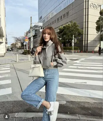 셰리에 sheller Dot 자카드 데님 팬츠