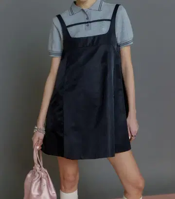 MAISON SPECIAL A라인 미니 튜닉 블랙