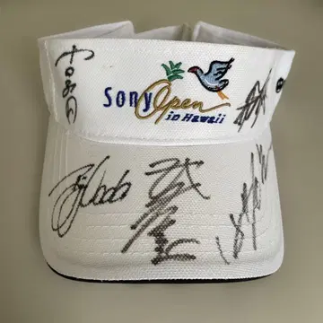 SONY OPEN in Hawaii 사인 포함 선바이저