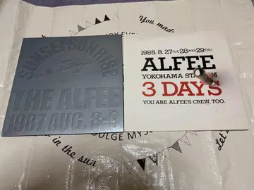 THE ALFEE SUNSET-SUNRISE 1987 라이브 팜플렛