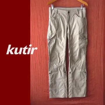 새상품급 kutir / 쿠티르 얇은 소재 카고 팬츠 베이지