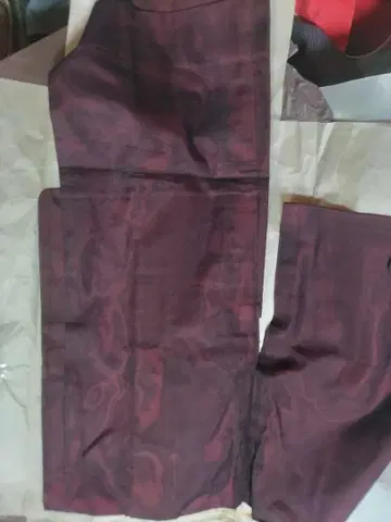 다크 레드 실크 터치 코몬 원단