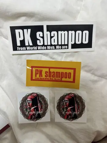 PK shampoo 스티커 세트