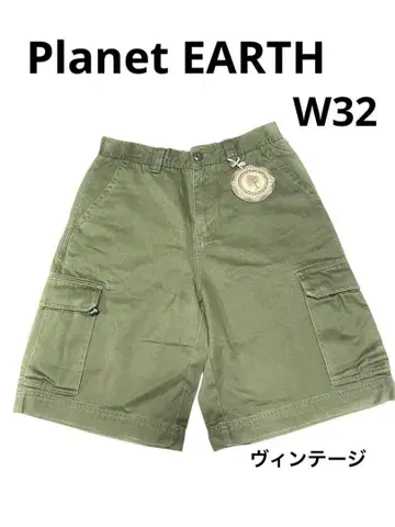 Planet EARTH 밀리터리 하프 팬츠 데드스탁 W32 빈티지