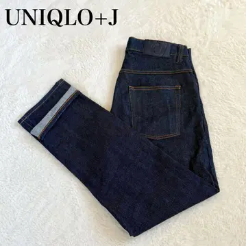 새상품급 UNIQLO +J 다크 네이비 데님 스트레이트 30인치 L