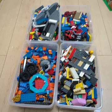 LEGO 블록 다색 세트 수납 박스 포함