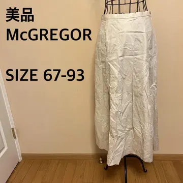 [새상품급] McGREGOR/롱 스커트/맥시 길이/베이지/심플/무지