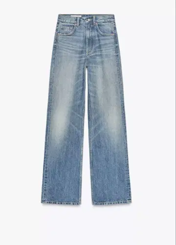 ZARA 와이드 레그 하이웨스트 데님 팬츠 44(17호) 블루