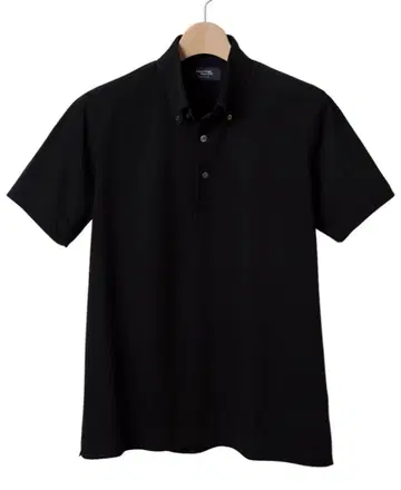 가마쿠라 셔츠 카노코 니트 피케 셔츠 size L 블랙 버튼 다운