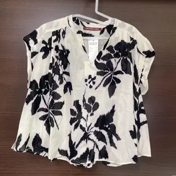COMPTOIR DES COTONNIERS 코튼 레이온 프린트 블라우스