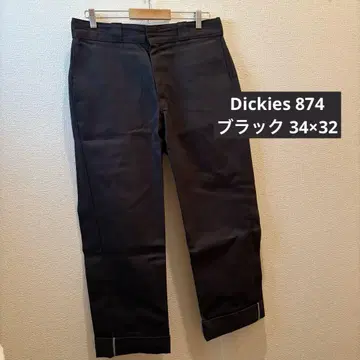 Dickies 874 블랙 34 x 32 워크 팬츠 치노 팬츠