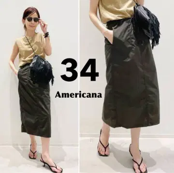 [ Americana/아메리카나 ] Nylon Tight Skirt 34