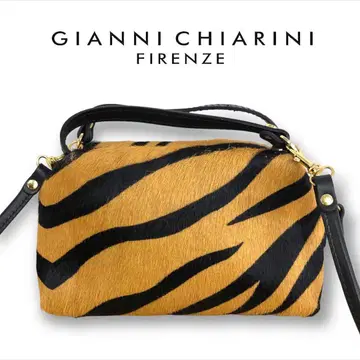 GIANNI CHIARINI 2WAY 제브라 패턴 숄더 백 애니멀