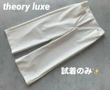 theory luxe 띠어리 럭스 가우초 팬츠 스트레치 와이드